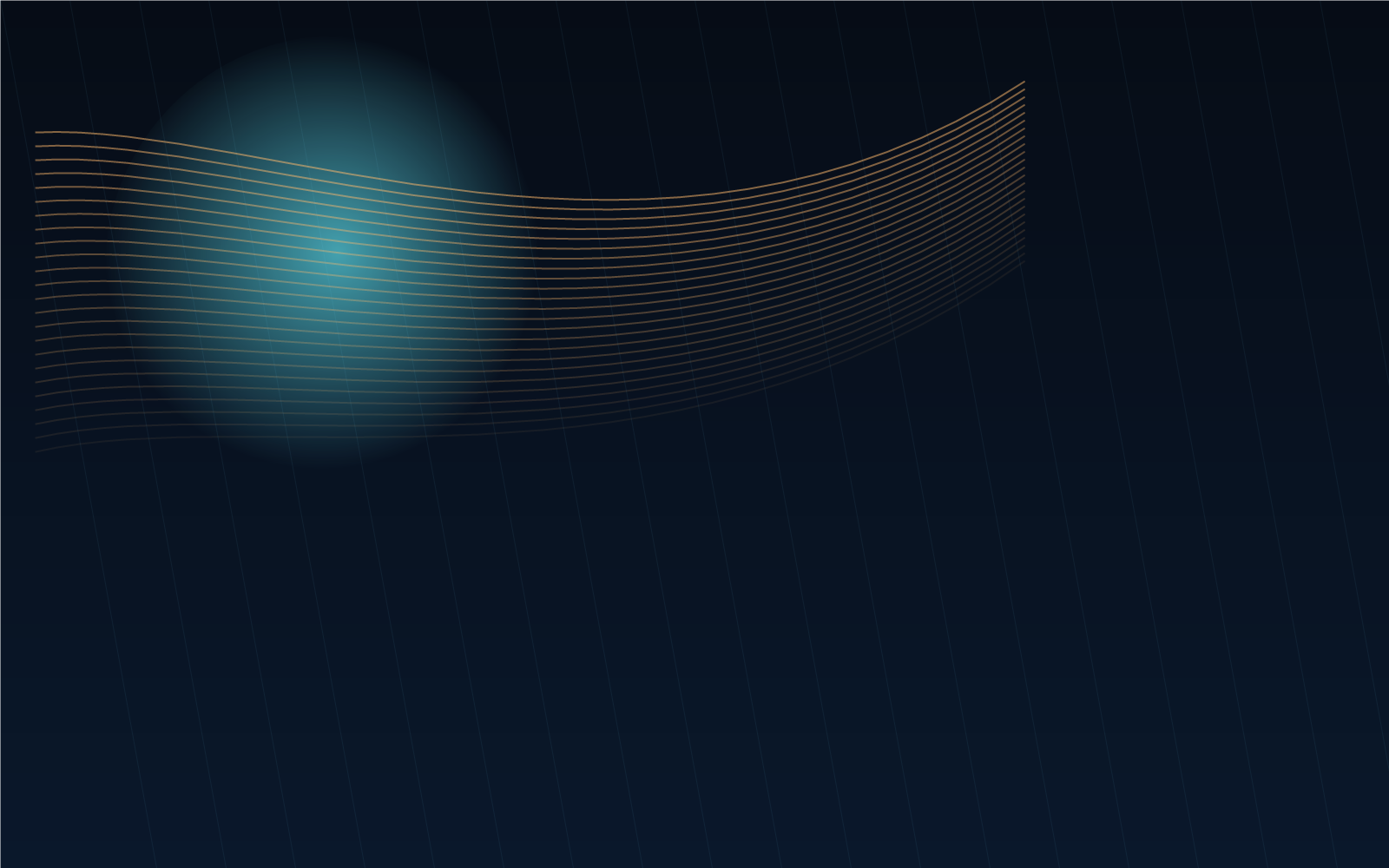 Abstract dark mode interface artwork with layered lines and cinematic glow